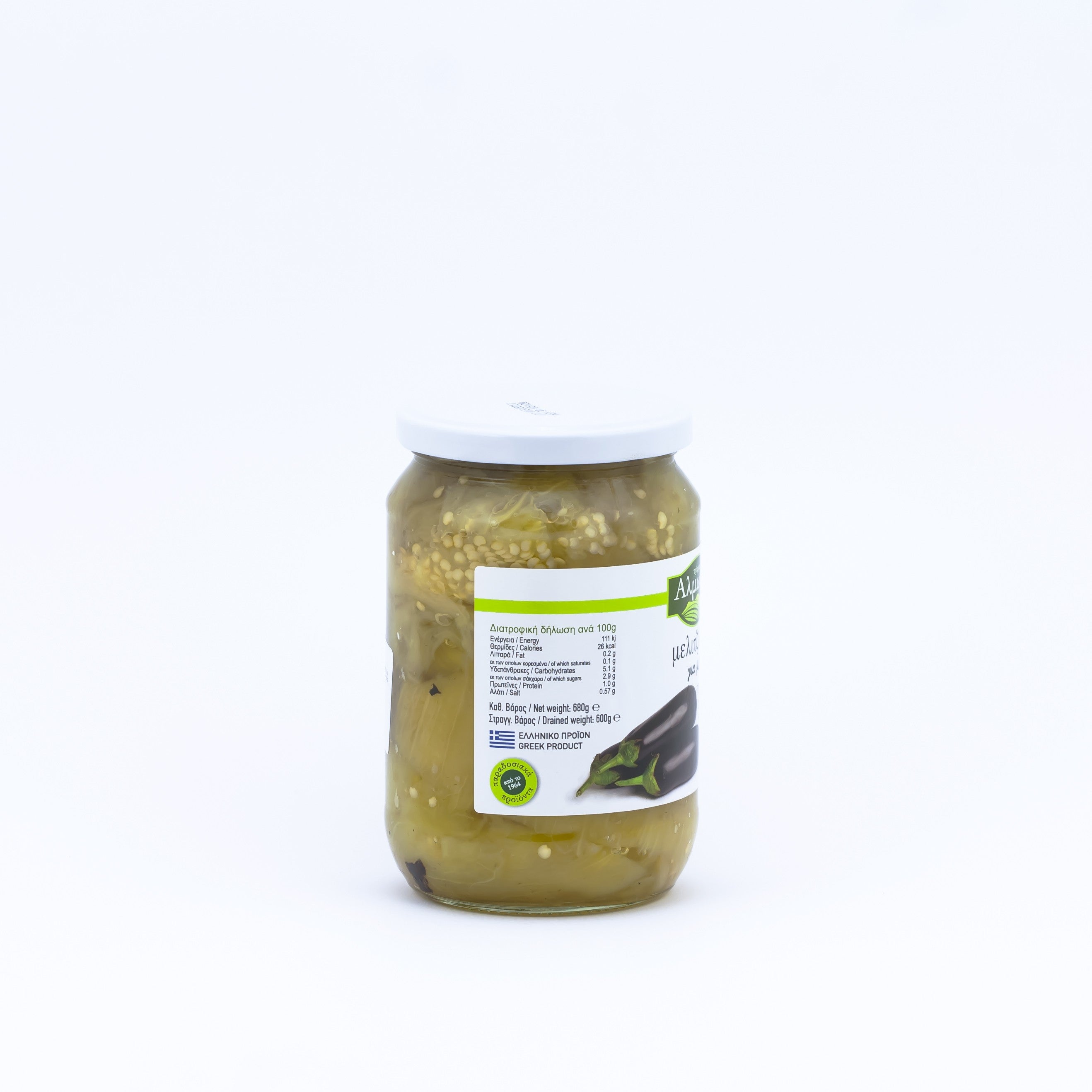 Grilled eggplant without skin 650 g