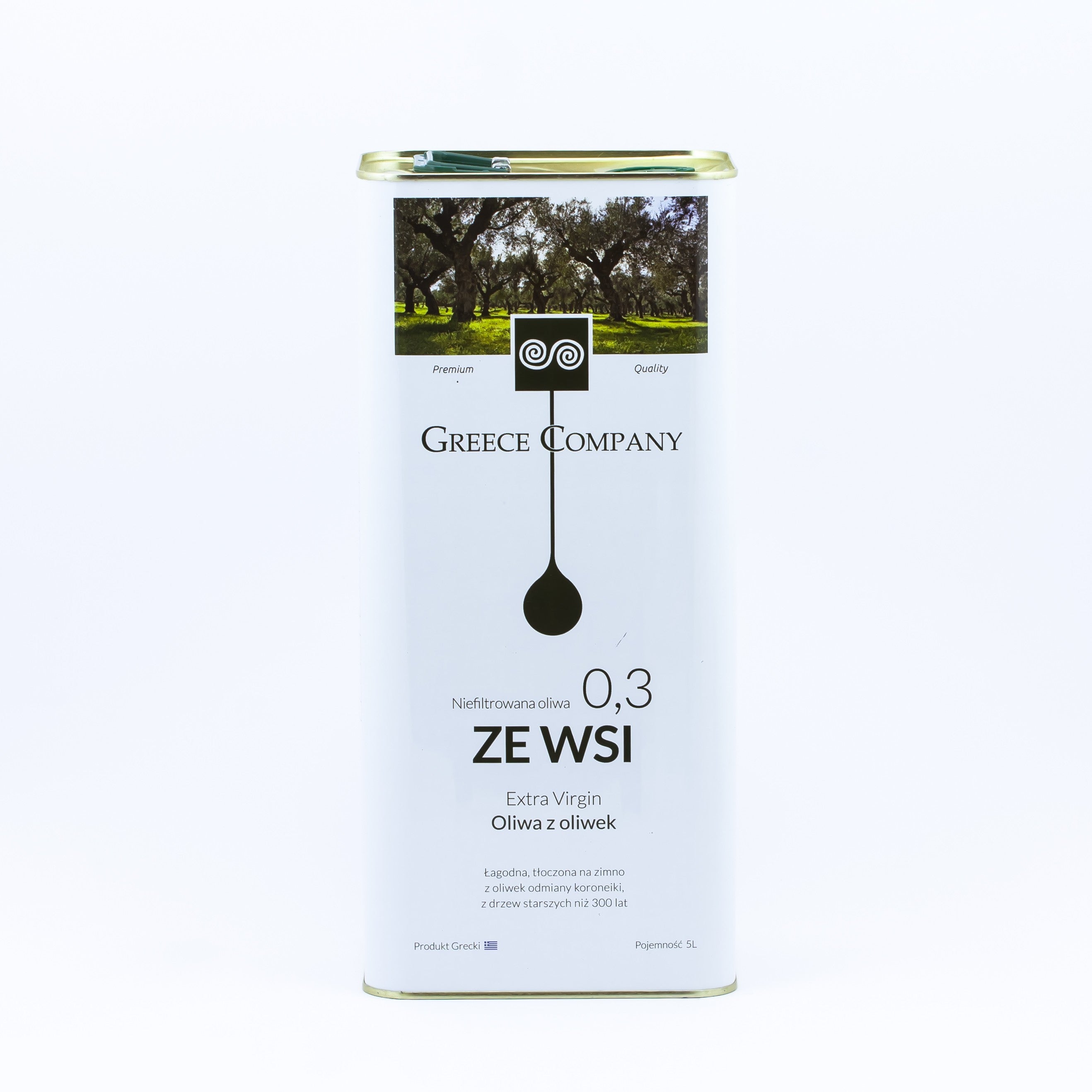 Olive oil FROM THE VILLAGE unfiltered Extra Virgin mild 0.3% 5 l