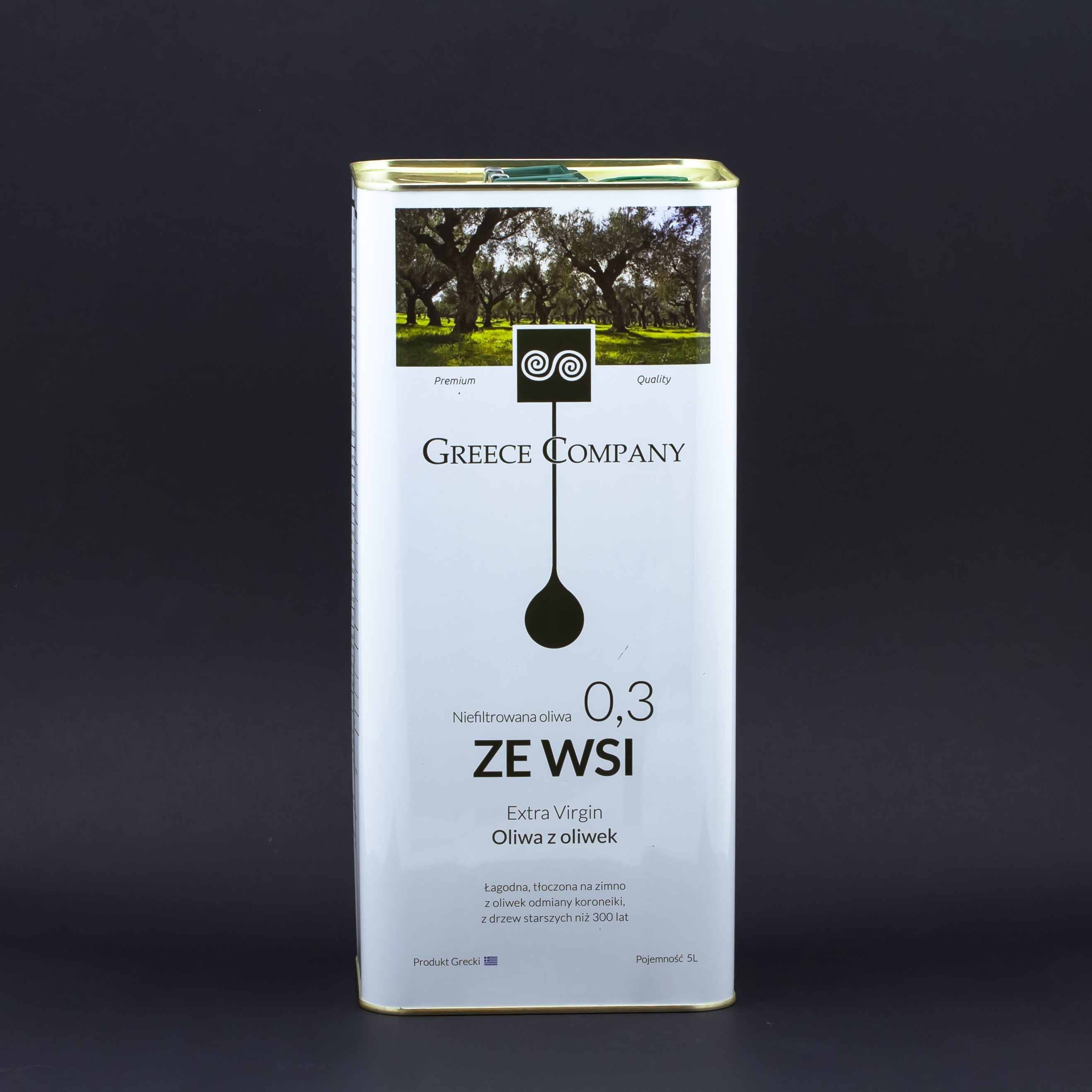 Olive oil FROM THE VILLAGE unfiltered Extra Virgin mild 0.3% 5 l