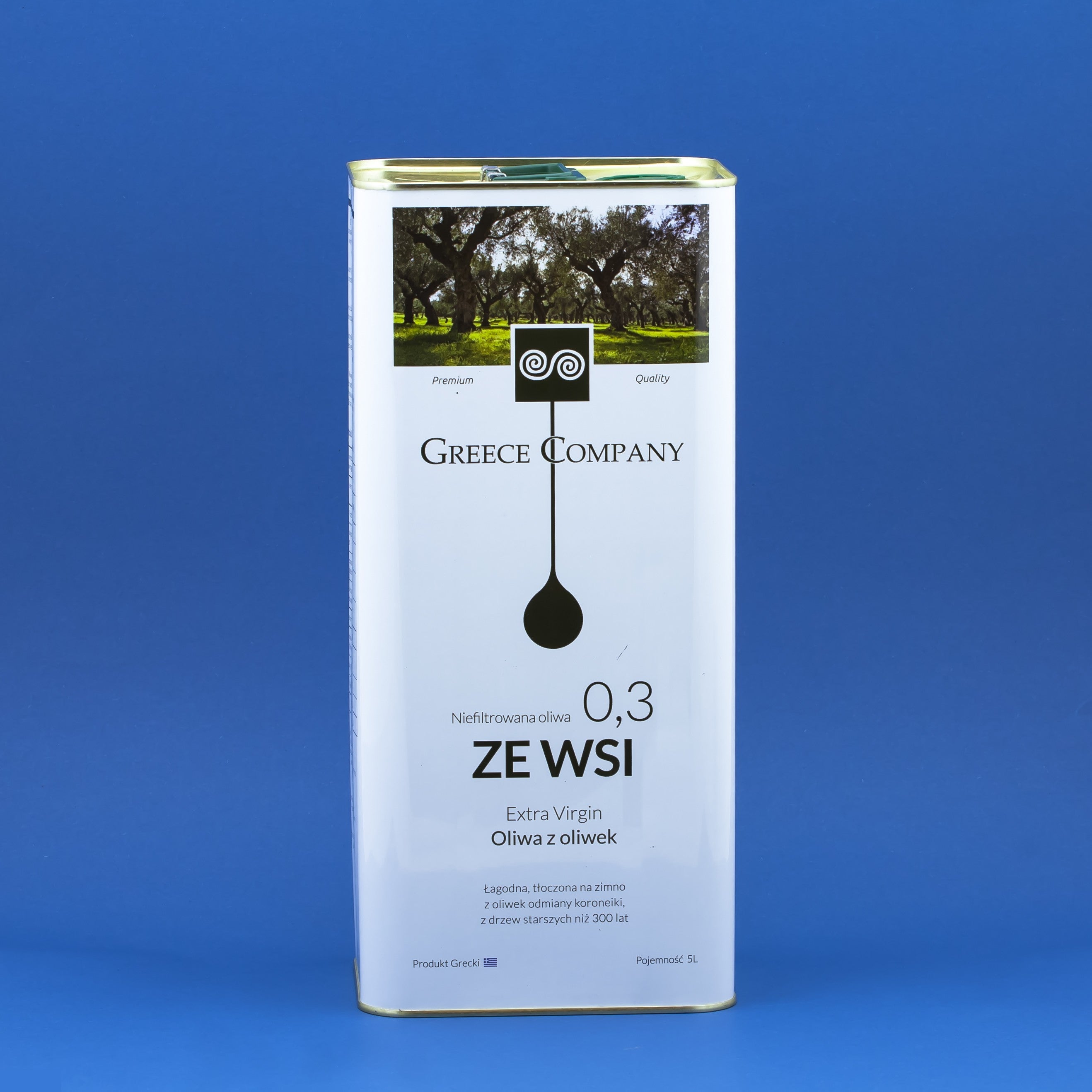 Olive oil FROM THE VILLAGE unfiltered Extra Virgin mild 0.3% 5 l