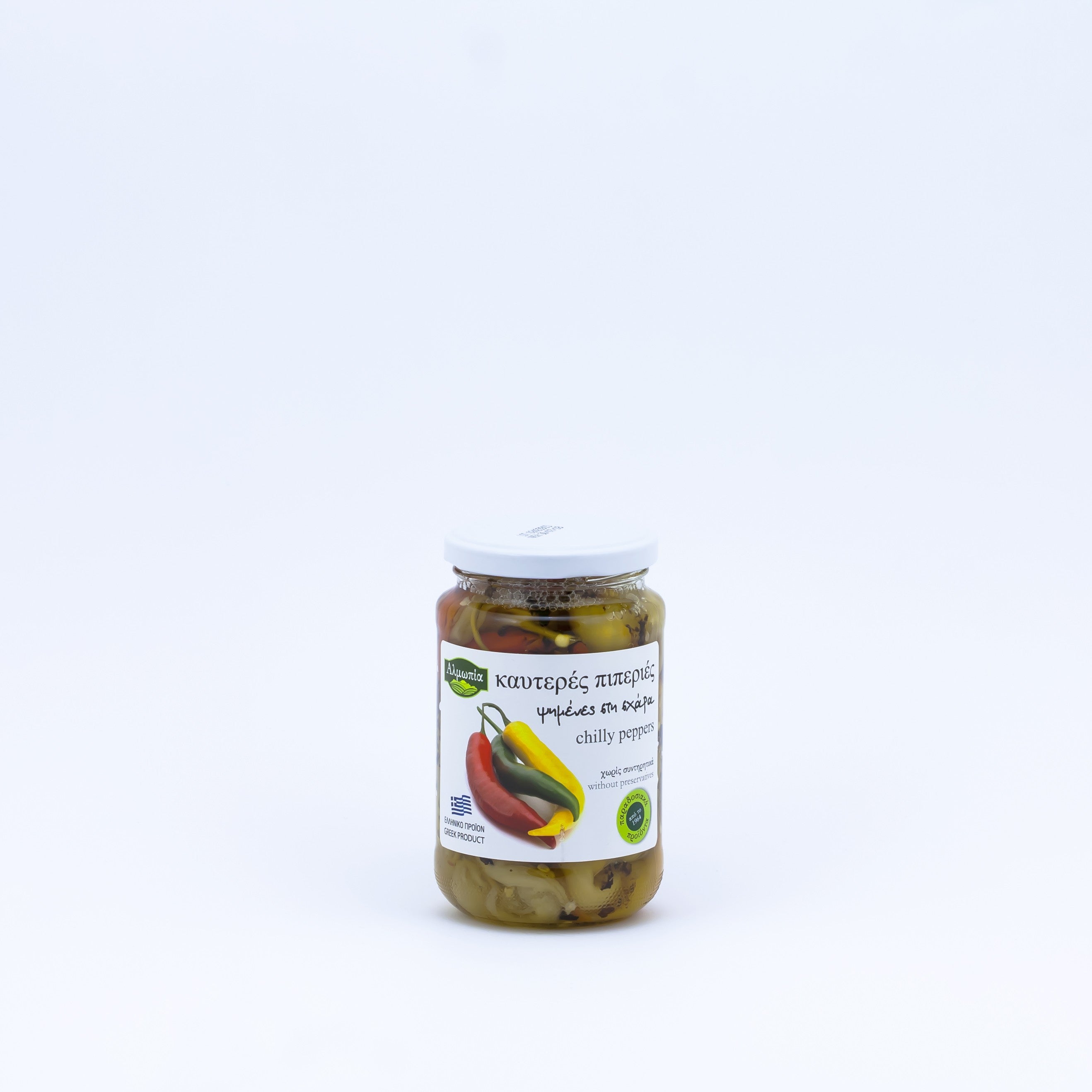 Grilled hot chilli peppers 360 g