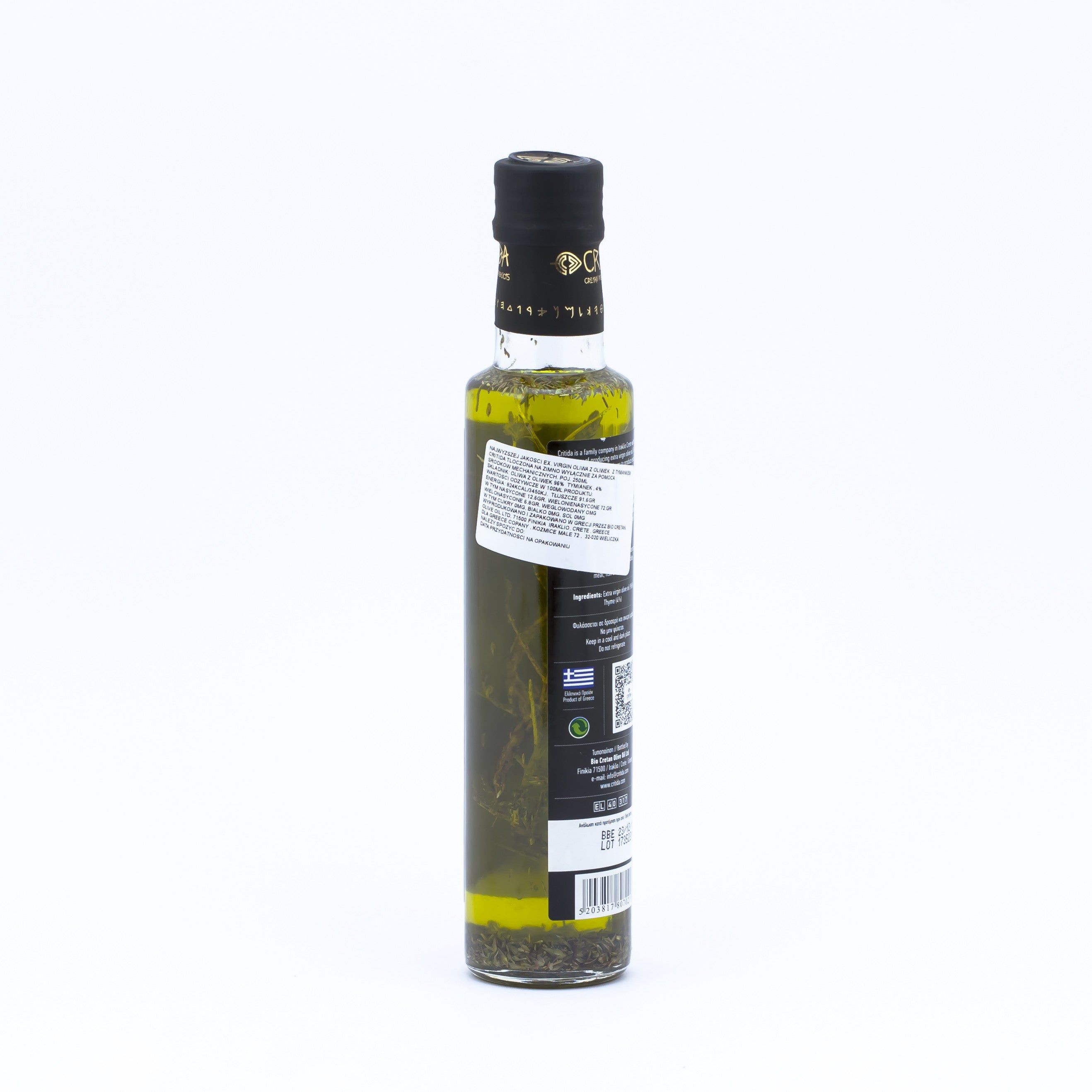 Dorica olive oil with thyme 0.3% 250 ml