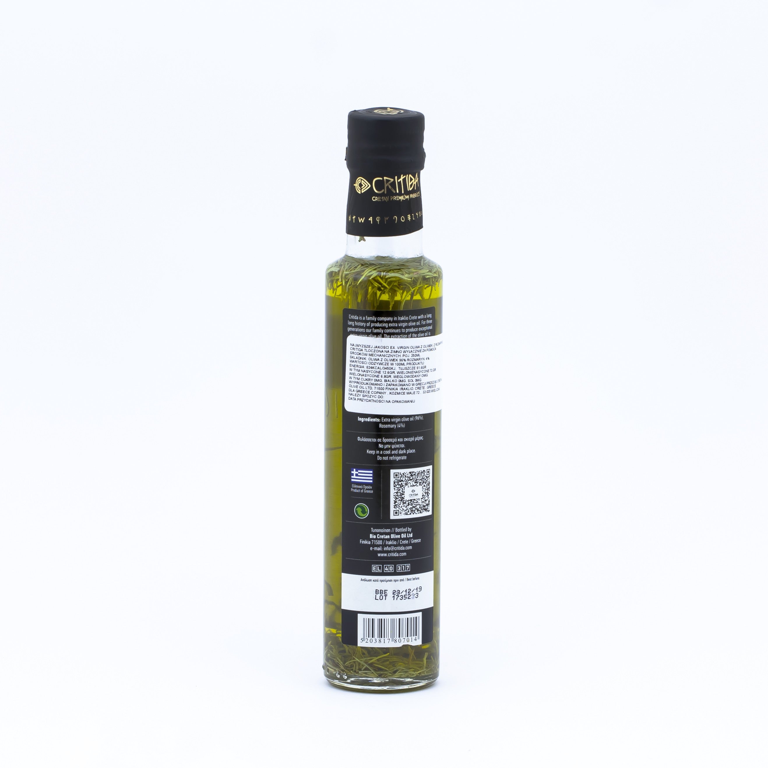 Dorica olive oil with rosemary 0.3% 250 ml