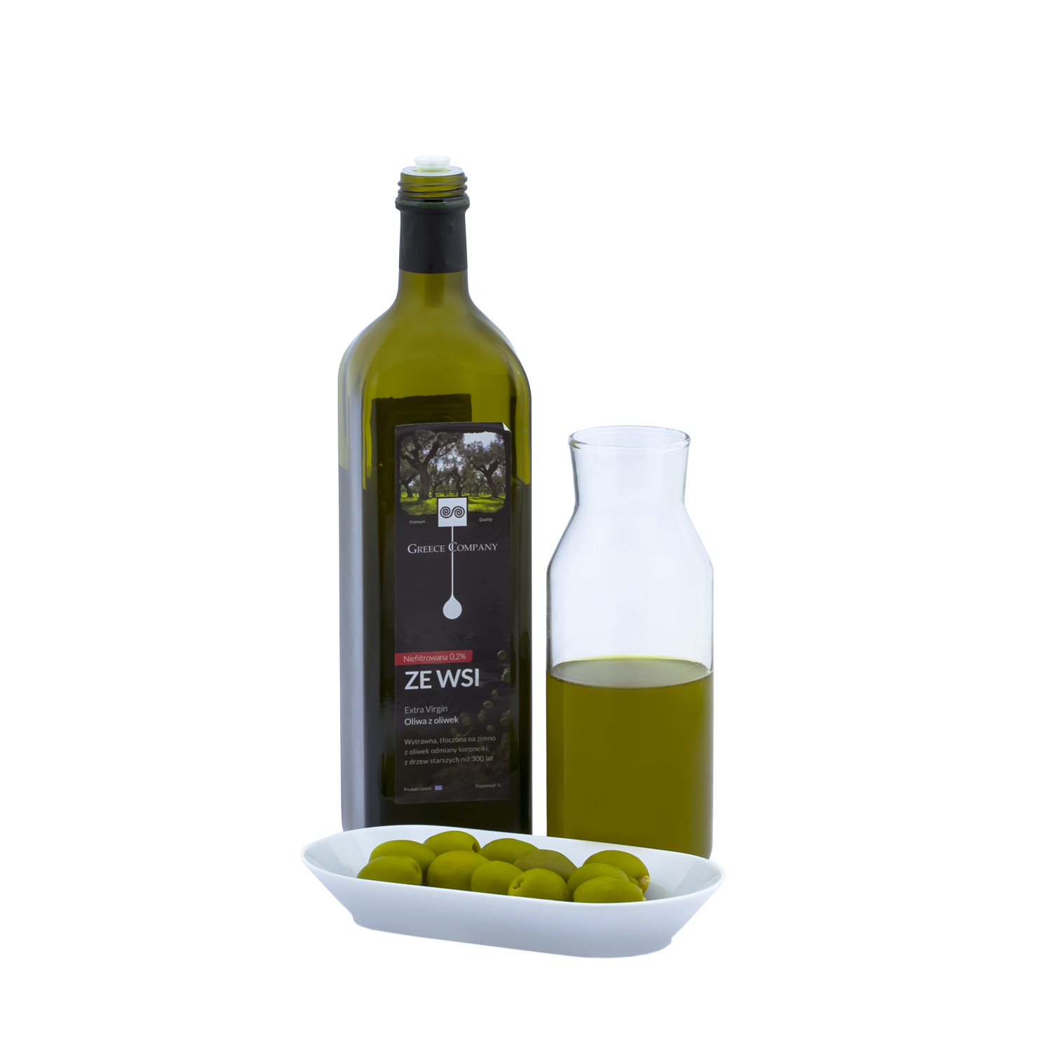 Olive oil FROM THE VILLAGE unfiltered Extra Virgin dry 0.2 1 L
