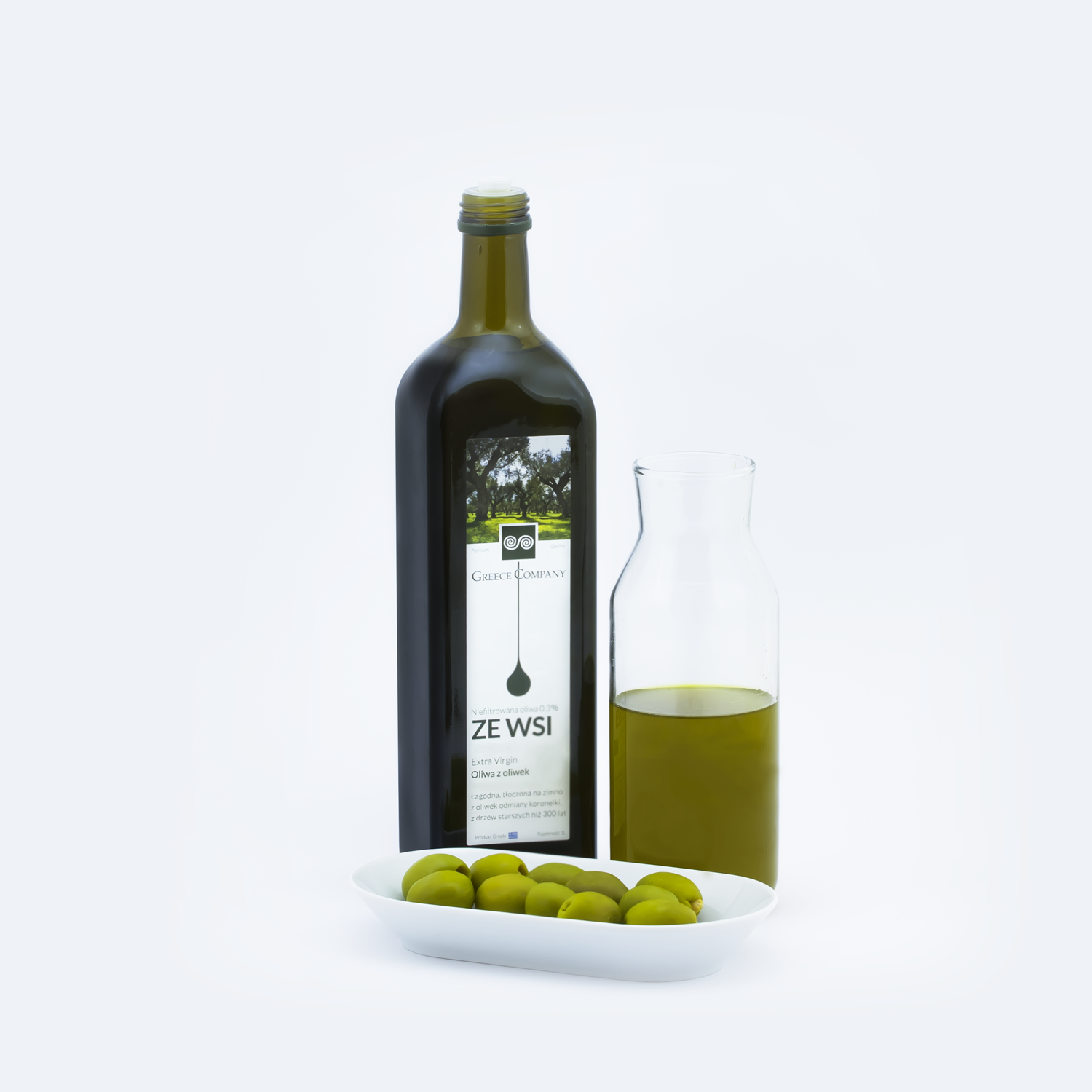 Olive oil FROM THE VILLAGE unfiltered Extra Virgin mild 0.3% 1 l