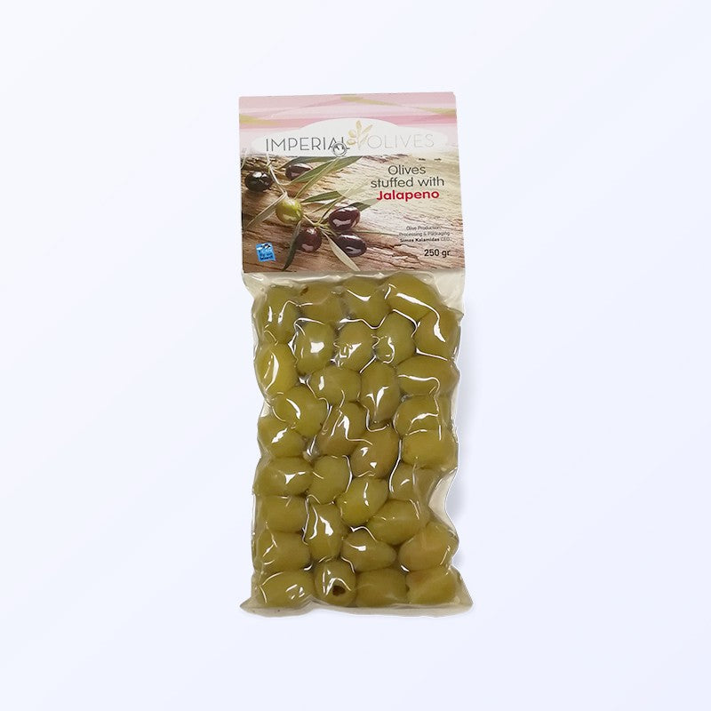 Green olives stuffed with jalapeño 250 g