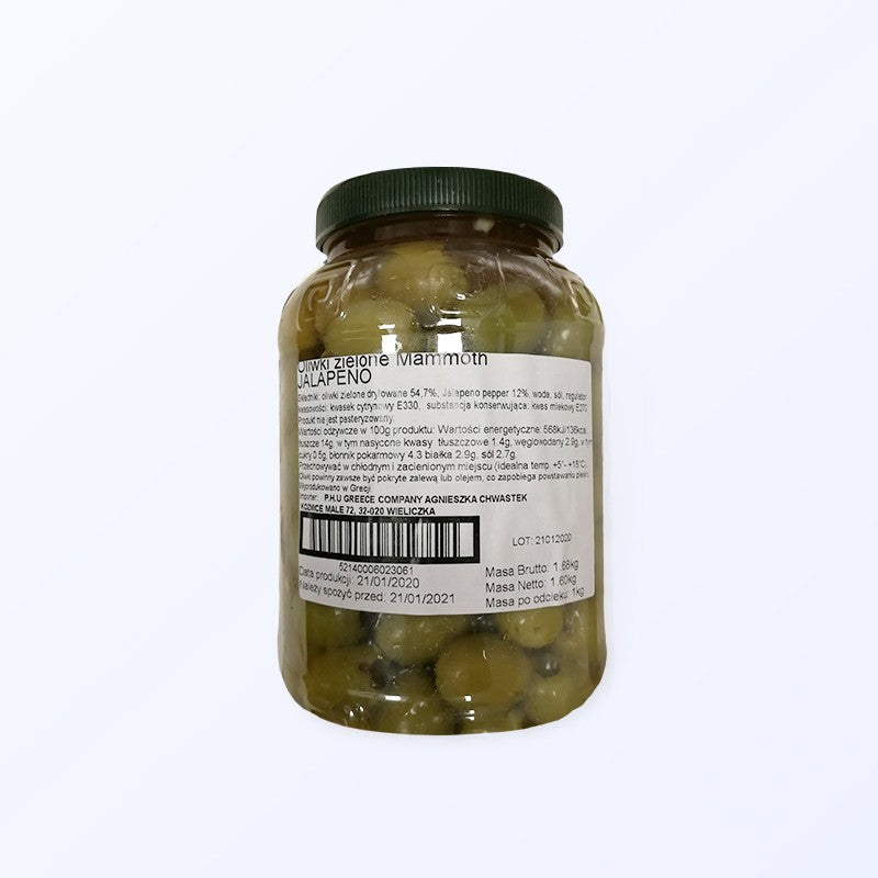 Green olives stuffed with jalapeño 1 kg