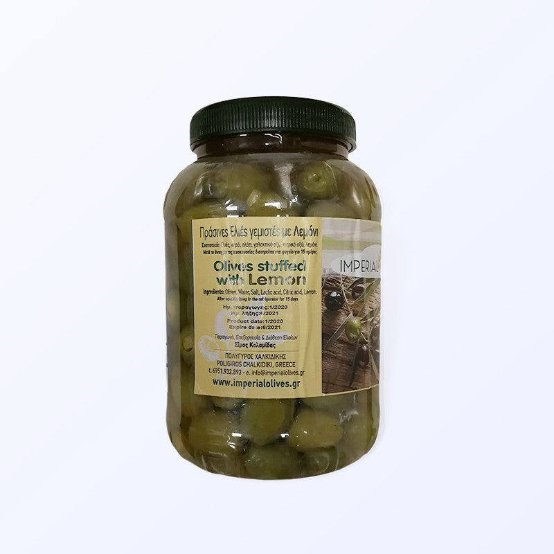 Green olives stuffed with lemon peel 1 kg