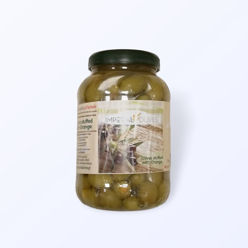 Green olives stuffed with orange peel 1kg
