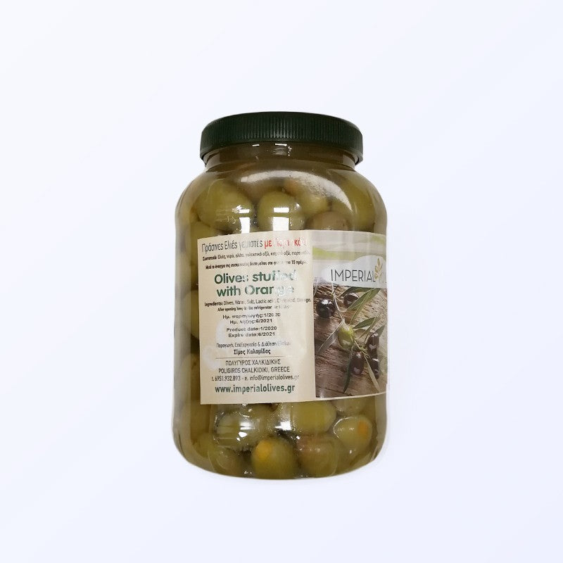 Green olives stuffed with orange peel 1kg