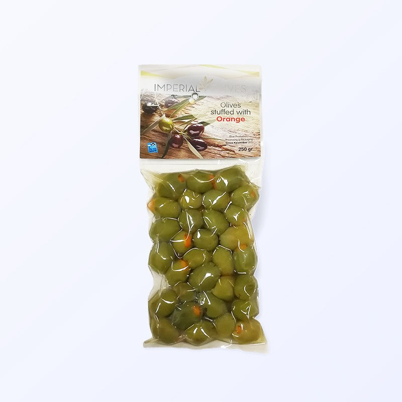 Green olives stuffed with orange peel 250 g
