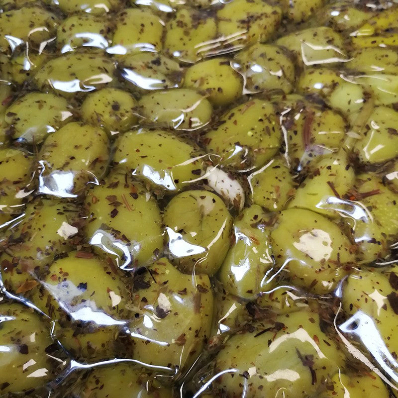 Pitted Green Olives, Marinated, Mild 4 kg