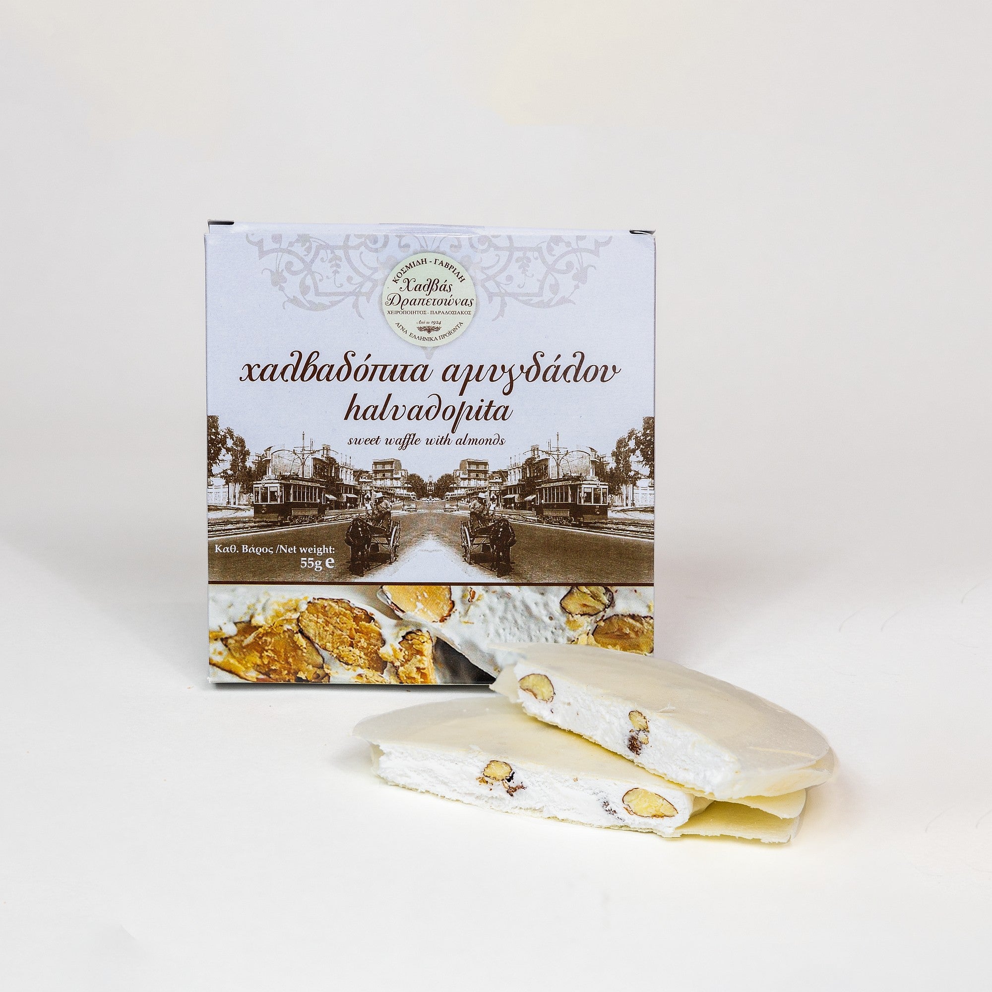 Chalvadopita with nougat and almonds 55g