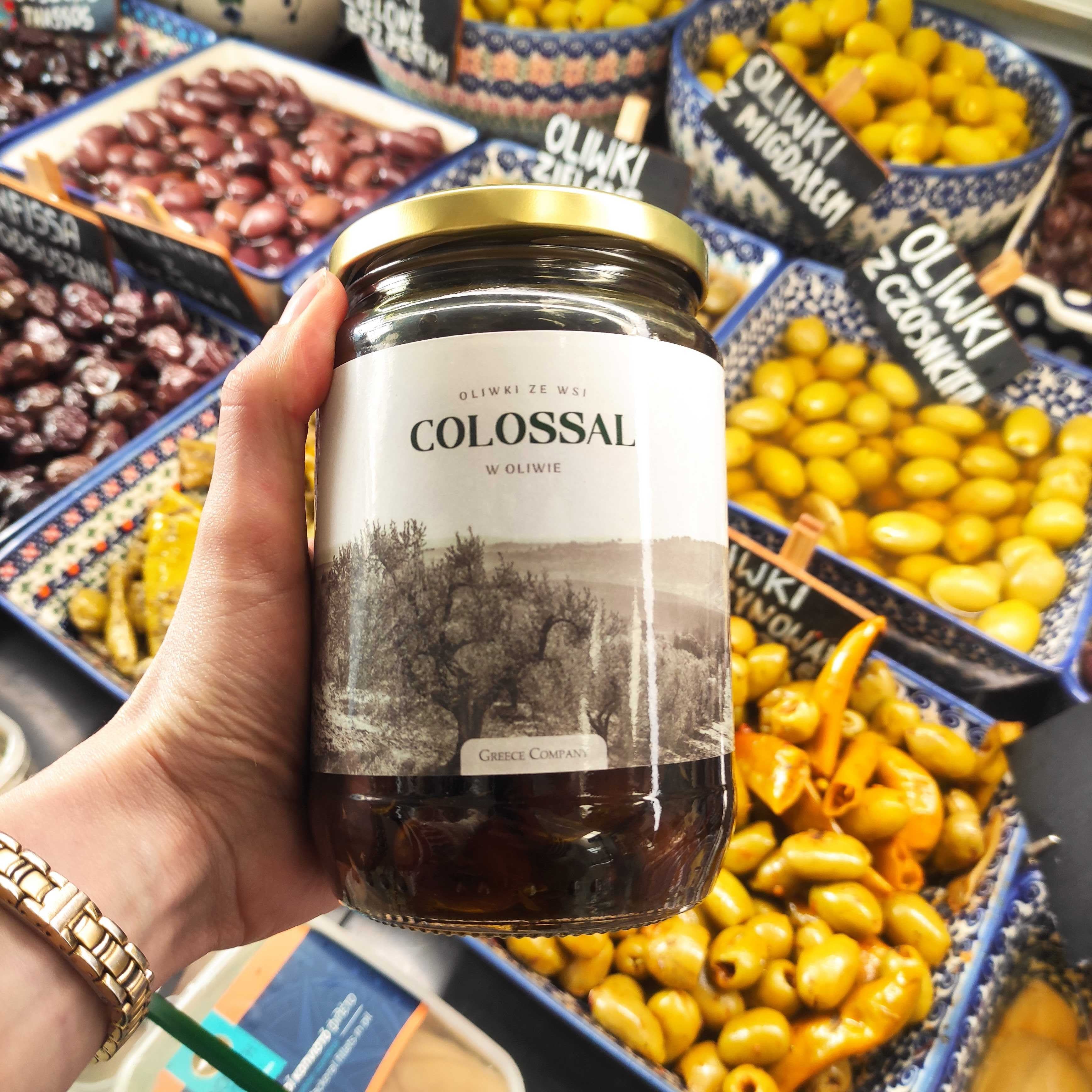 Olives from Colossal Village in olive oil 410 g