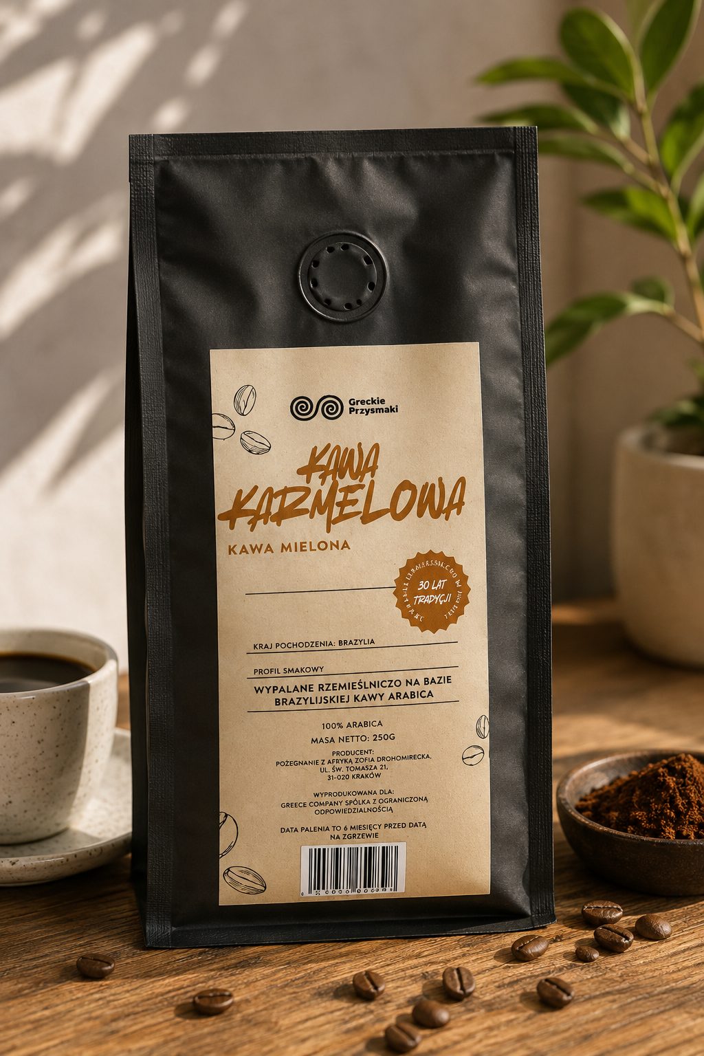 Kawa Karmelowa mielona 250g