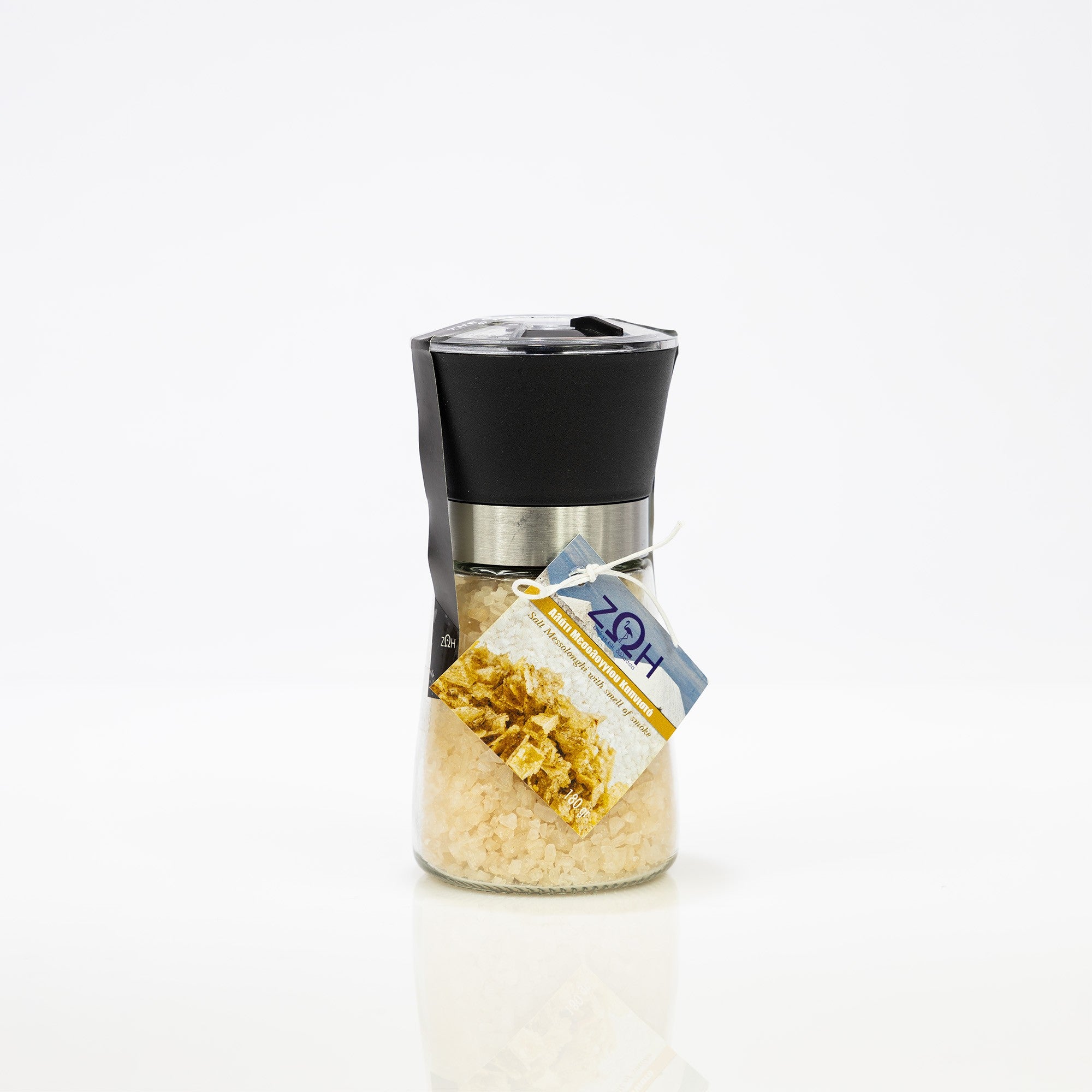 Smoked sea salt from Lake Messolonghi 180g