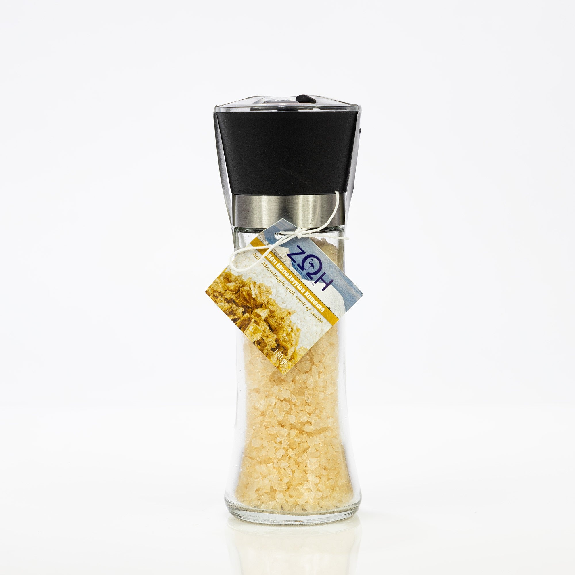 Smoked sea salt from Lake Messolonghi 180g