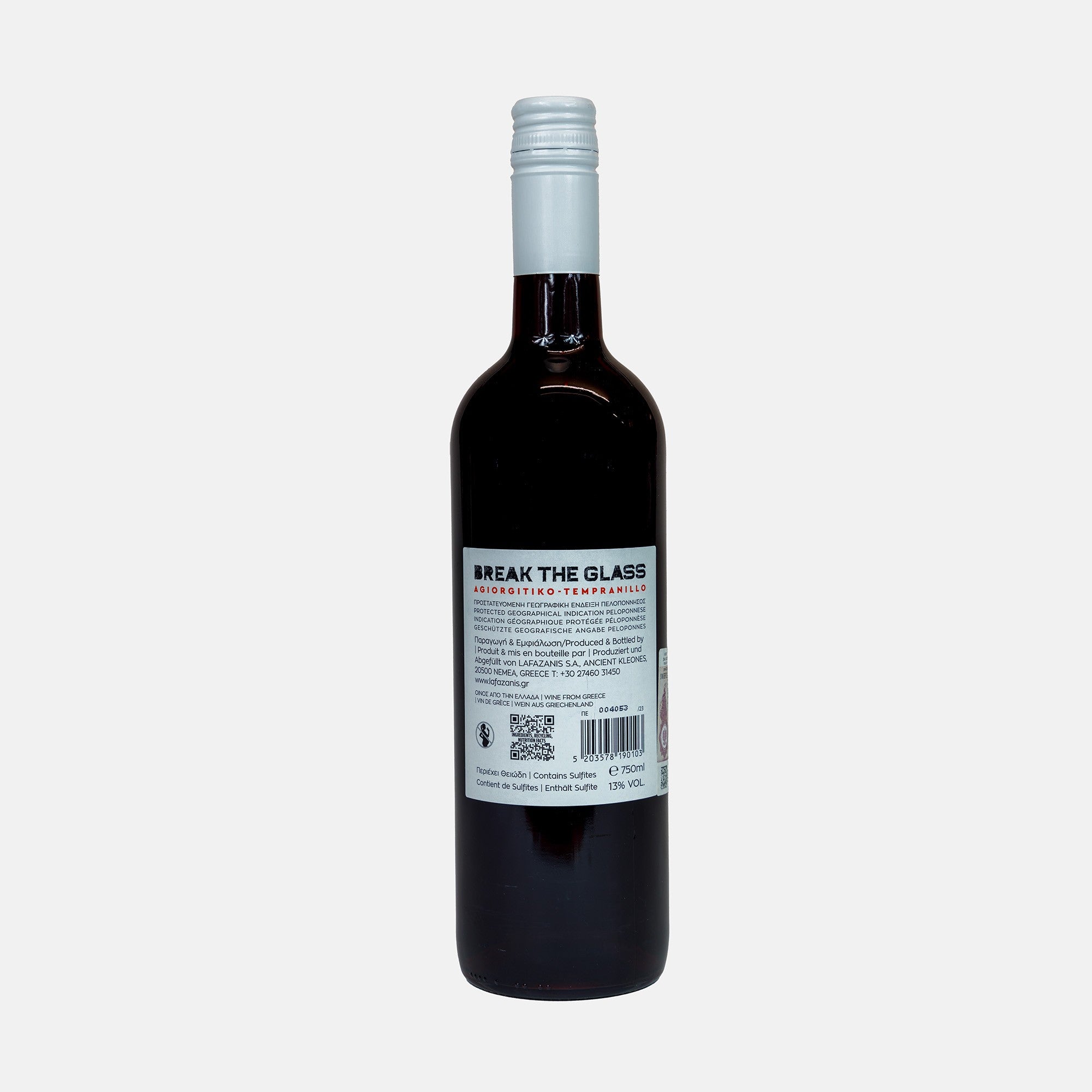 Red dry wine Break The Glass 750ml