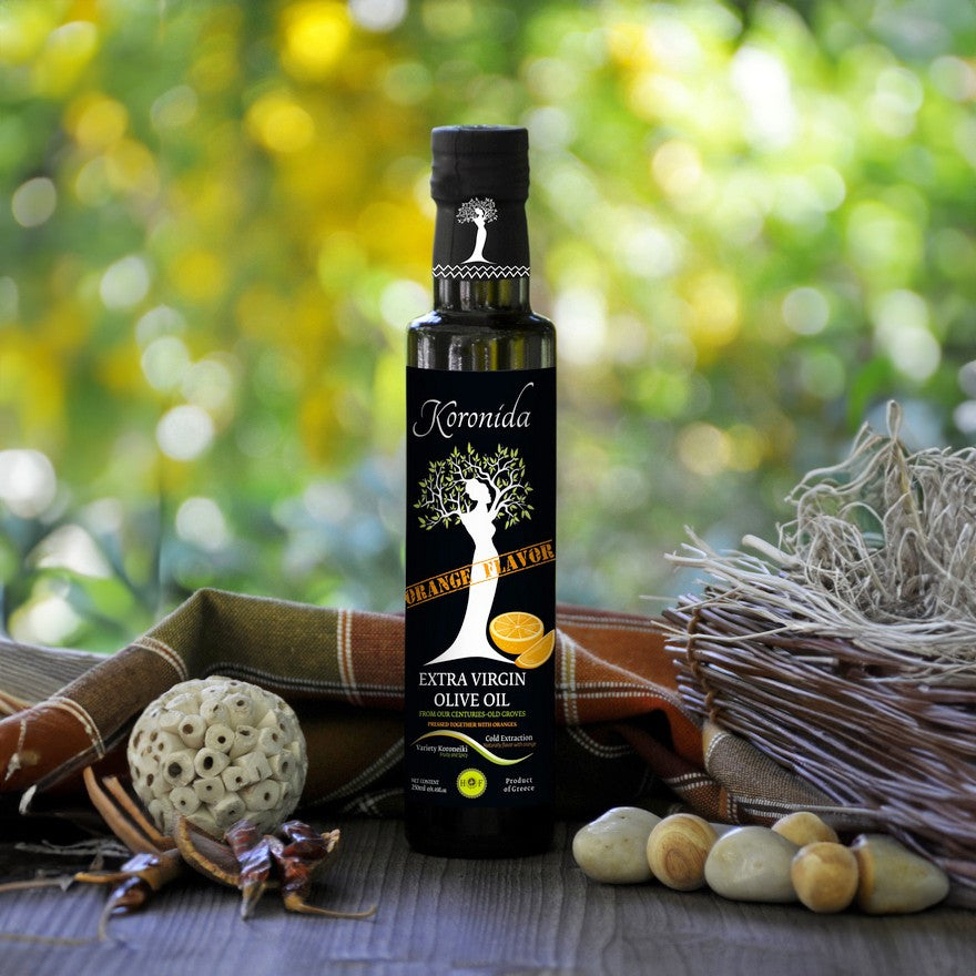 Unfiltered Koronida Olive Oil with Orange 250 ml