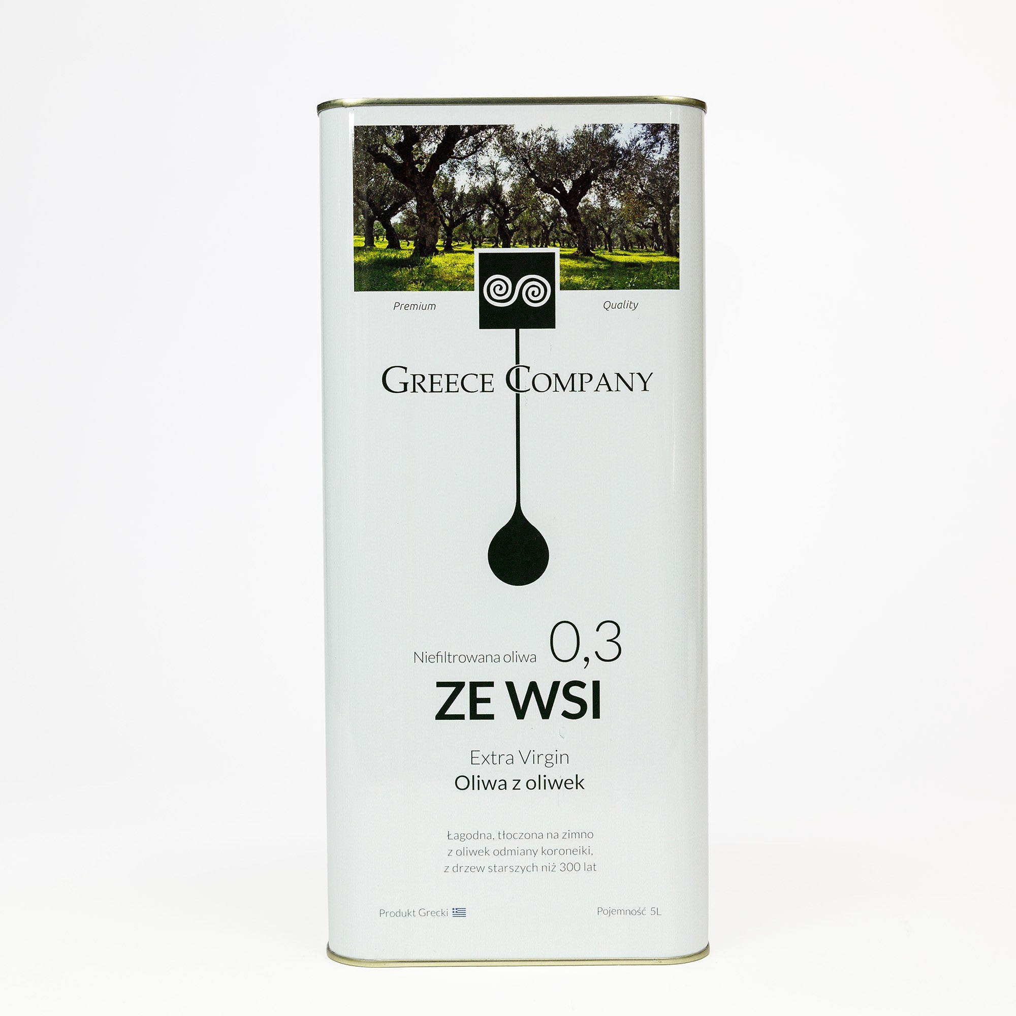 Olive oil FROM THE VILLAGE unfiltered Extra Virgin mild 0.3% 5 l