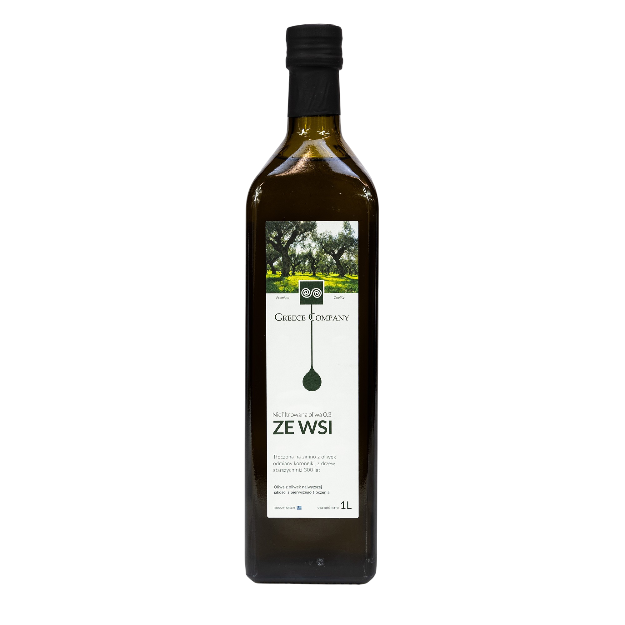 Olive oil FROM THE VILLAGE unfiltered Extra Virgin mild 0.3% 1 l