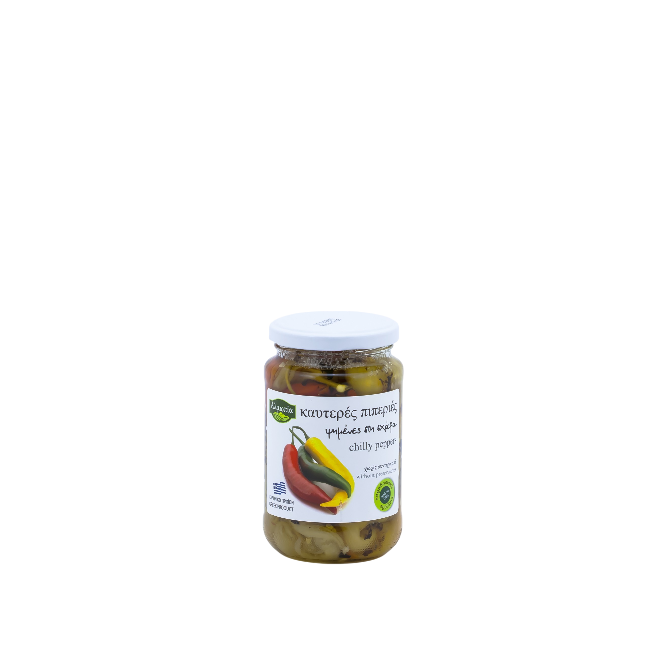 Grilled hot chilli peppers 360 g