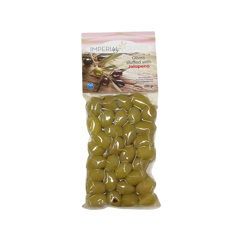 Green olives stuffed with jalapeño 250 g