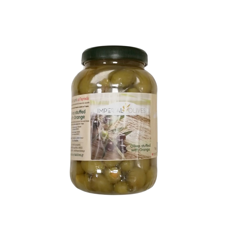 Green olives stuffed with orange peel 1kg