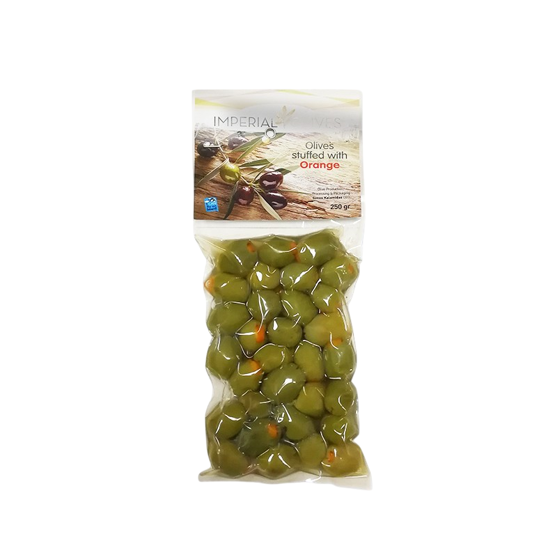 Green olives stuffed with orange peel 250 g