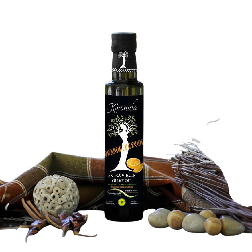 Unfiltered Koronida Olive Oil with Orange 250 ml