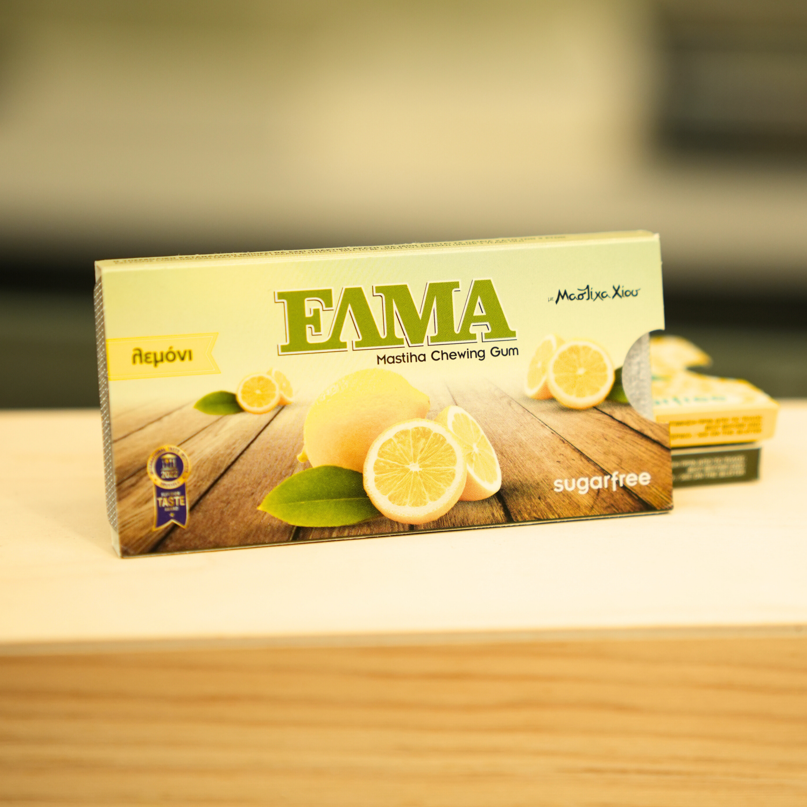 Sugar-free chewing gum with natural Chios mastic - lemon flavor 10x1.3 g