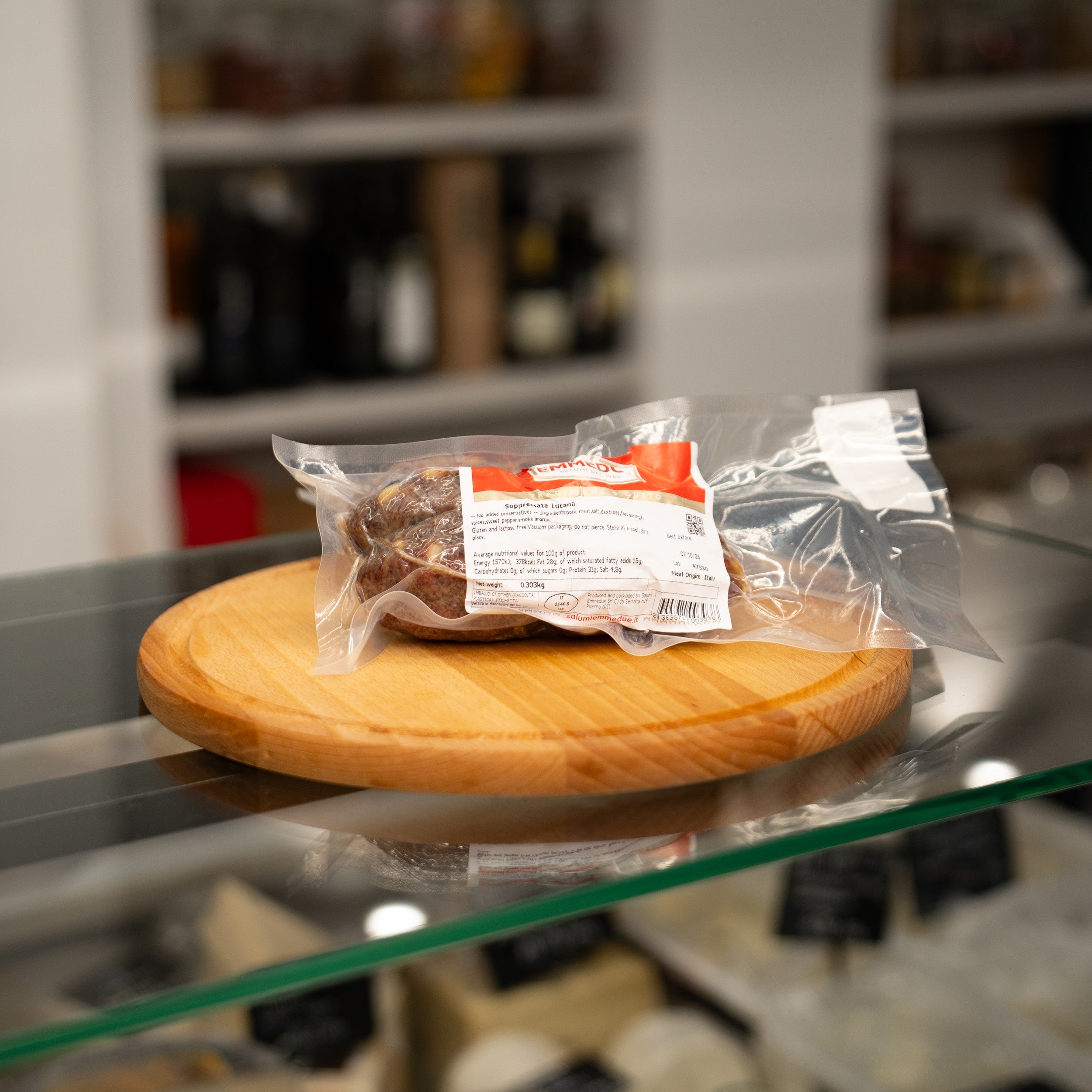 Soppressata sausage without preservatives. 300g