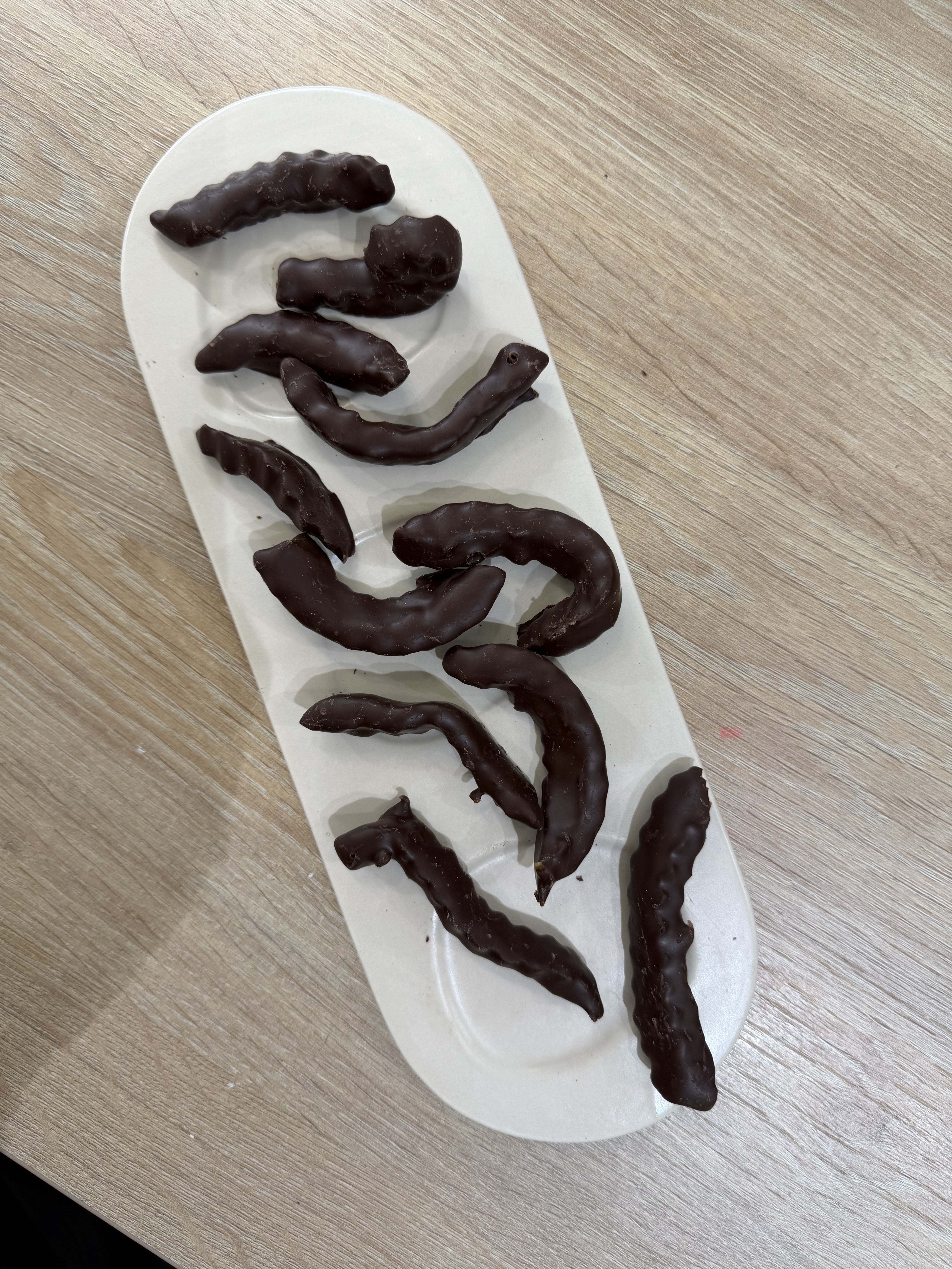 Bergamot-flavored chocolate stick