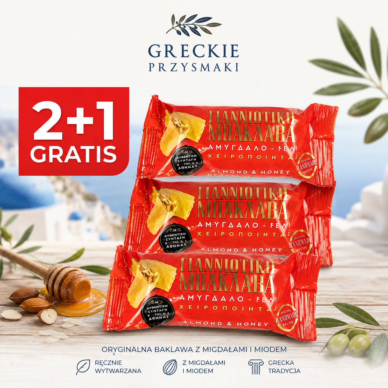 PAKIET 2+1 Baklava 30g migdał